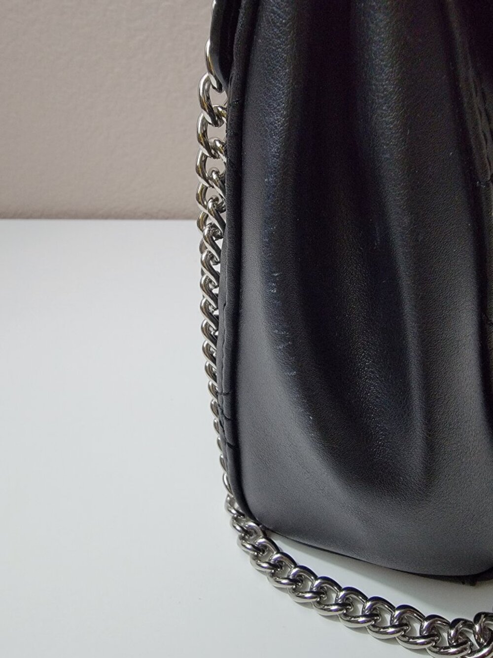 NWT Nine West Tirrana Black Quilted Chain Shoulder Bag Flap Crossbody Purse - Picture 11 of 12
